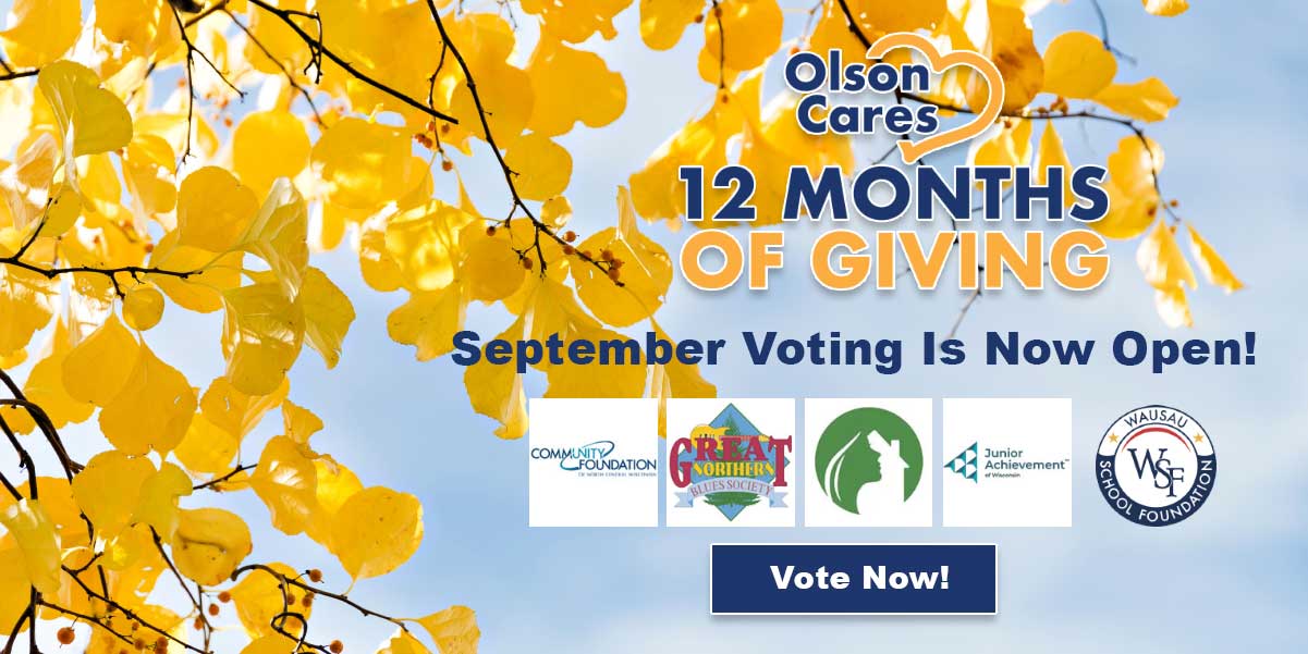Vote for Olson Cares Sept